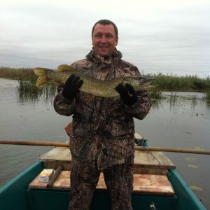 Трофейная рыбалка на щуку, весной. Королев Сергей, щука вес 3,8 кг
