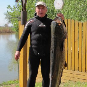 Трофейная рыбалка на сома, весной. Конищев Александр сом 36 кг